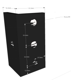 Trilho Perfil De Rack 19 Polegadas - 2 Barras De 16u - comprar online