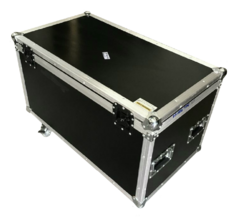case bau 103 x 52 x 53cm com rodas tampa 10cm