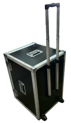 case bau 80x50x40 rodas e alça telescopica