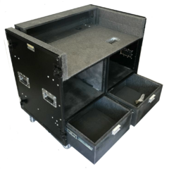 case para Midas M32 + 16u + 2 gavetas Black