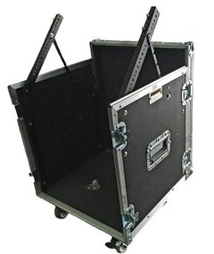 Case Rack 12u + Mesa De Som Com Inclinaçao Ajustavel.