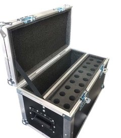 Flight Case Bau Para 18 Microfones + Espaço Cabos Acessorios