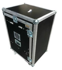 Case Rack, 8u + Mesa + Gaveta. Tampa Que Vira Bancada Preto na internet