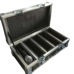 Case Maleta Para 5 Microfones Bastao