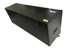 Case Bau 140 X 40 X 60cm Black Com Rodas