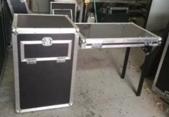 Road Case 3 Gavetas + 2u Rack + Bancada Lateral MLZF - Universalcases