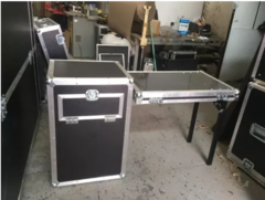 Road Case 3 Gavetas + 2u + Bancada Lateral MLZF - Universalcases