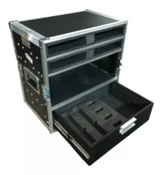 Case Rack Para 4 Bases Sem Fio + 3u + Gaveta Senheiser Shure MLZ