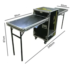 Case Rack 16u + Gaveta Com Tampas Que Viram Bancada Lateral MLZF - comprar online