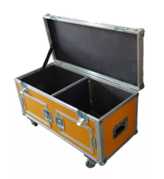 Case Bau 90x 40 X 40cm Amarelo Com 2 Portas E Divisória Meio MLZ - comprar online