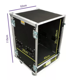 Flight Case Rack 20u Com Gaveta 3u MLZ - comprar online