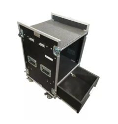 Case Rack Para Behringer Xenyx 2222 + 10u + Gaveta E Rodas MLZ