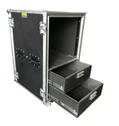 Case Rack 10u + 2 Gavetas 13cm Altura. Com Amortecimento MLZ