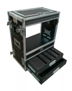 Case Rack Para Ui24 + 3u + Roteador + 2 Bases + 2 Gav Rodas MLZF