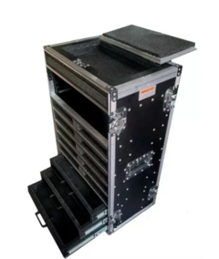 Case Rack Para 10 Bases Sem Fio + 3u Gaveta Shure Senheiser MLZF