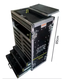 Case Rack Para 10 Bases Sem Fio + 3u Gaveta Shure Senheiser MLZF - comprar online