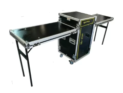 Case Rack 18u + Gaveta Com Bancadas Laterais padrao Ata 300 MLZ