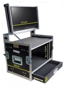Case Rack Para Monitor Ate 61cm + 5u + Gaveta MLZ na internet