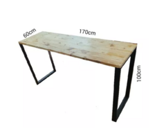 Bancada Estilo Industrial 170 X 60 X 1metro Altura. MLZ