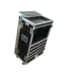 Rack Ui24 + 3u + 8 Bases + Gav + Tablet Rodas E Alça Telescopica MLZF