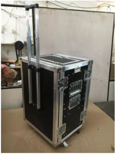 Rack Ui24 + 3u + 6 Bases + Gav + Tablet Rodas E Alça Telesc MLZF - comprar online