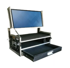 Case Rack Para Processadora De Painel Led + Monitor Gaveta MLZ