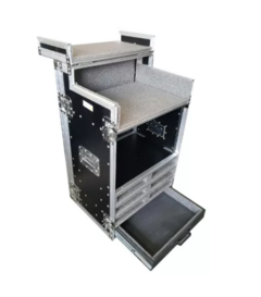 Case Rack Para Ui24 + 3u + 6 Bases Sem Fio + Gaveta + Note