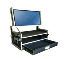 Case Rack Para 2 Processadoras Painel Led + Monitor + Gaveta MLZ