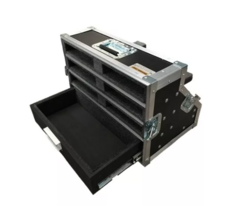 Case Rack Para Microfones Sem Fio 6 Bases E Gaveta MLZ