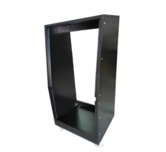 Rack Para Estúdio 20u Preto Com Rodas De 2 Polegadas MLZ
