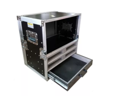 Case Rack Para Ui24 + 5u + 4 Bases Sem Fio + Gaveta MLZ