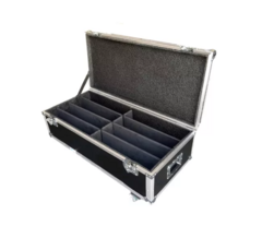 Case Para Estrobo 1000w Slim 8 Unid. Com Rodas MLZF