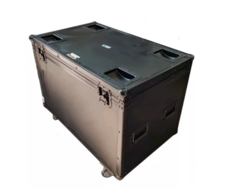 Case Baú 100 X 55 X 55cm Black Com Rodas MLZF