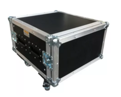 Road Case Rack 6u Profundidade Util 55cm Com Rodas 4 Alças MLZ
