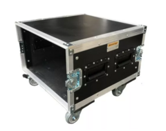 Road Case Rack 6u Profundidade Util 55cm Com Rodas 4 Alças MLZ - comprar online
