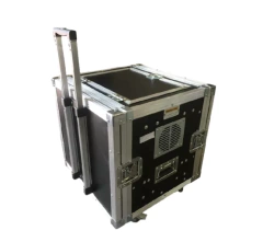 Case Rack Xr18 + 3u + Roteador Com Rodas E Alça Tipo Mala MLZ