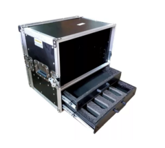 Case Rack 6u + 2 Gavetas Microfones Shure MLZF