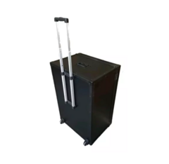 Case Bau 90x60x45cm Black Rodas e Alça Telescopica Mala MLZ
