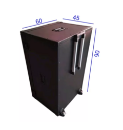 Case Bau 90x60x45cm Black Rodas e Alça Telescopica Mala MLZ - loja online