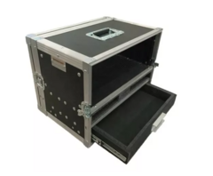 Case Rack 4u + 2 Bases Microfones + Gaveta MLZ