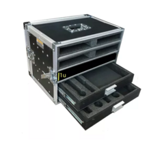 Case Rack Para 4 Bases + 1u + 2 Gavetas Senheiser Shure Akg MLZ