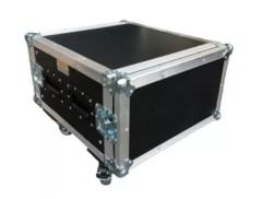 Road Case Rack 6u Profundidade Util 55cm Com Rodas 4 Alças MLZ