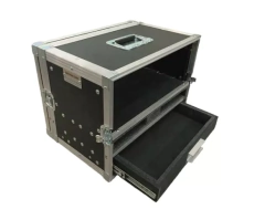 Case Rack Para Microfones 2 Bases + 3u + Gaveta MLZ