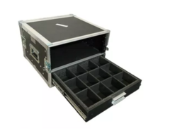 Flight Case Rack 3u + Gaveta Com Divisorias MLZ