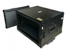 Case Rack 8u Profundidade Útil 30cm Black Com Amortecimento MLZ