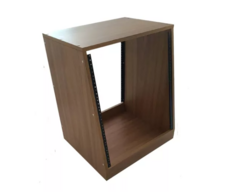 Rack 12u Para Estúdio Angulado Padrao Freijó Home Estudio MLZ