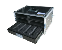 Case Rack Para Sistema Microfone Sem Fio Senheiser Shure MLZF