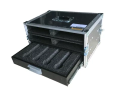 Case Rack Para Sistema Sem Fio Shure 4 Bases E Gaveta MLZ
