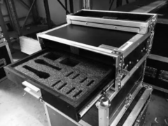 Flight case para microfones shure / senheiser MLZF