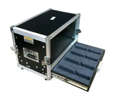 Case Rack 3u + Gaveta Para 4 Bastões Microfone MLZ